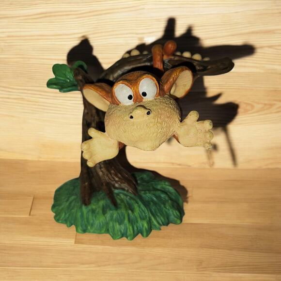 Russ Berrie Monkey Business Figurine #14112 Funny Hanging Monkey Tree Statue - Picture 1 of 6